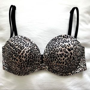 Victoria’s Secret Very Sexy Multi-Way Bra Leopard Print Size 34D